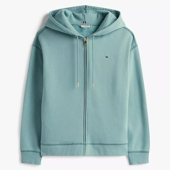 Tommy Hilfiger Tops - Tommy Hilfiger Relaxed Fit Hoodie Zip-up Jacket Sz L Like New!